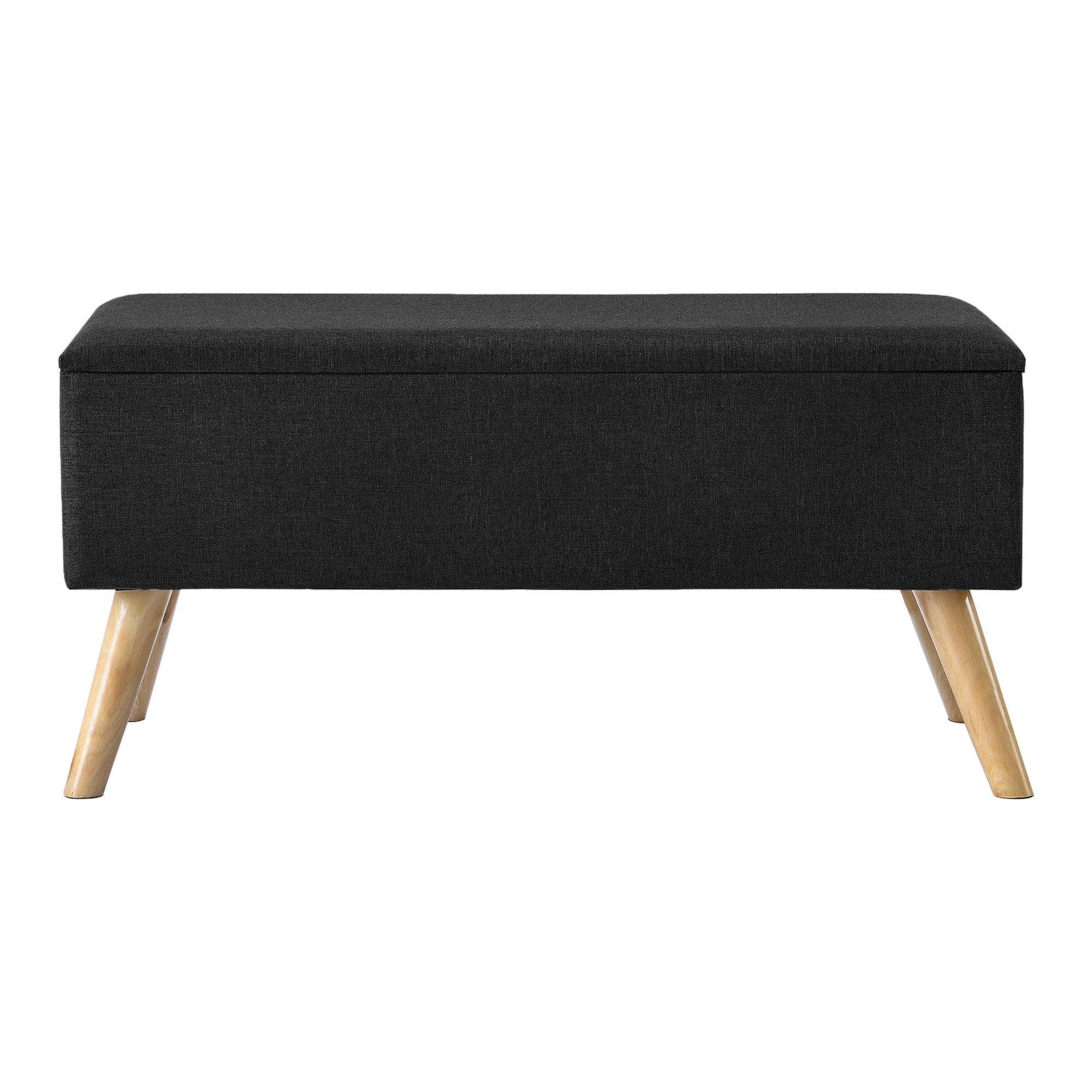 Panca Contenitore Salford Cassapanca Fondoletto 79 x 39,5 x 39,5 cm Nero [en.casa]