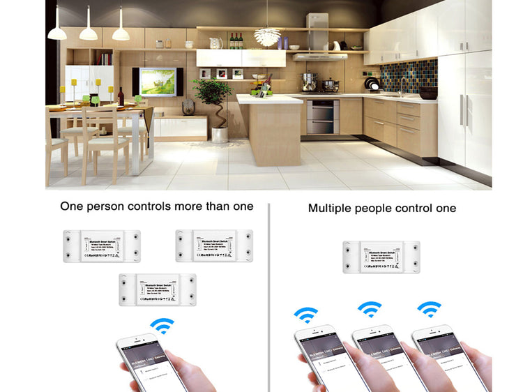 Smart Interruttore Intelligente Bluetooth BLE 220V 10A 2200W Smart Switch Domestico Compatibile Con Alexa Google Home