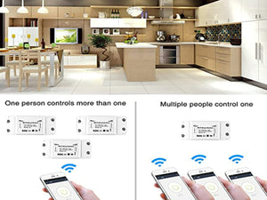 Smart Interruttore Intelligente WiFi 220V 16A 3500W Smart Switch Domestico Compatibile Con Alexa Google Home