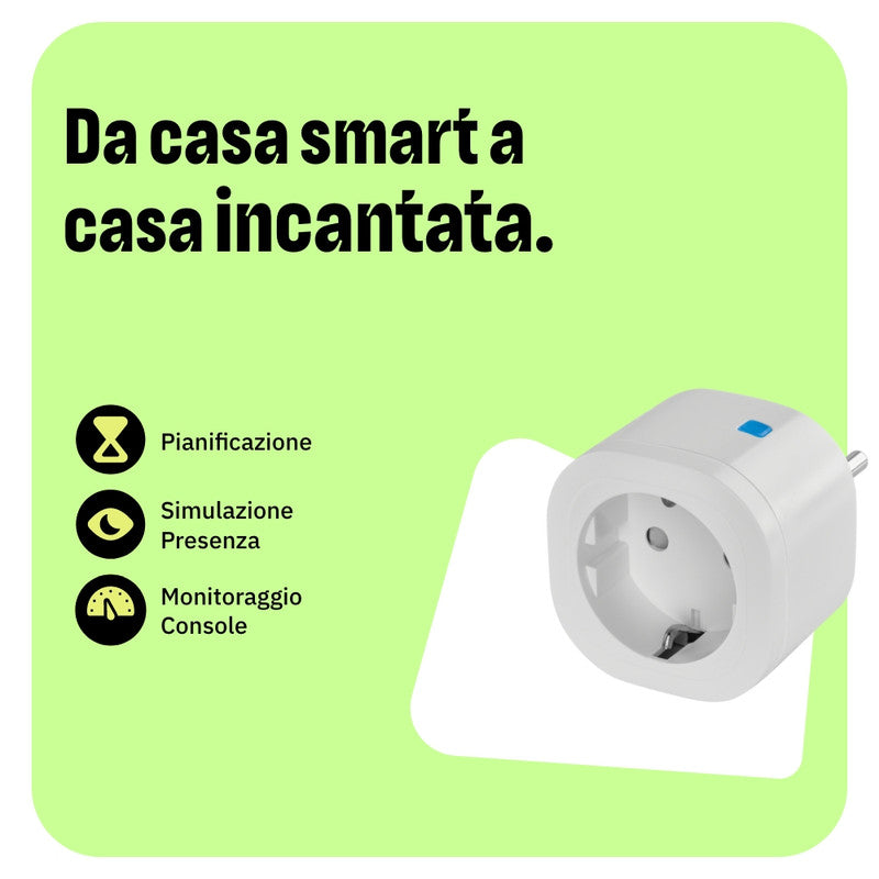 OMAJIN by Netatmo Presa Intelligente con timer, monitoraggio consumo, controllo remoto, spegnimento ritardato, risparmio energetico, Wi-Fi/Bluetooth, 16A/3680W, OSP-SK-01-EC