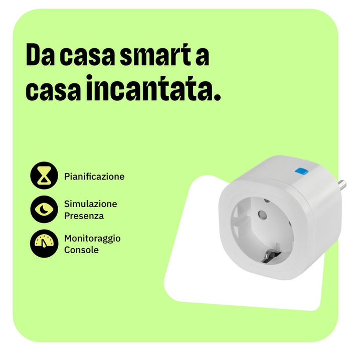 OMAJIN by Netatmo Presa Intelligente con timer, monitoraggio consumo, controllo remoto, spegnimento ritardato, risparmio energetico, Wi-Fi/Bluetooth, 16A/3680W, OSP-SK-01-EC