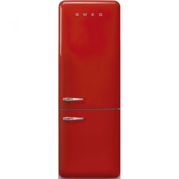 Smeg fab38rrd5 frigorifero anni'50 classe e rosso combinato, libera installazione 50's style