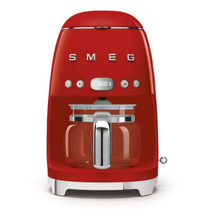 Smeg macchina da caffè 50's style in acciaio lucido rosso dcf02rdeu