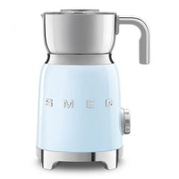 Smeg, montalatte multifunzione mff11pbeu, con sistema ad induzione, 6 programmi preimpostati, una funzione manuale, caraffa removibile da 600 ml, tappo misuratore, avvolgicavo integrato, 500w, azzurro