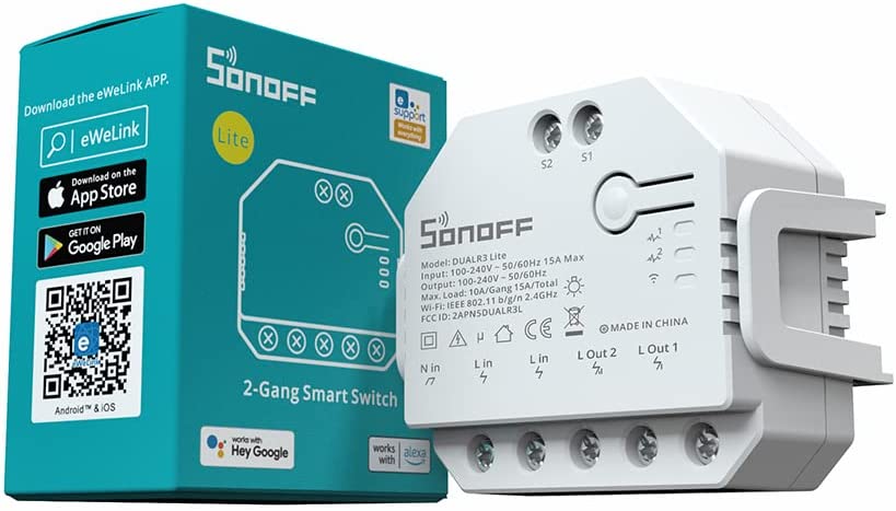 Sonoff Dual R3 Lite Interruttore WiFi MINI 2 Canali 230V