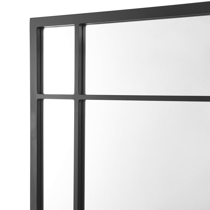 Specchio da Parete Colobraro 90 x 60 cm Rettangolare - Nero [en.casa]