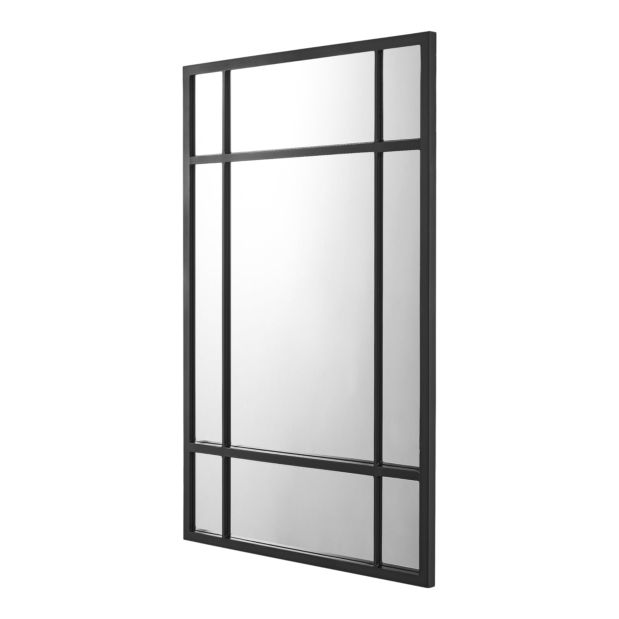 Specchio da Parete Colobraro 90 x 60 cm Rettangolare - Nero [en.casa]