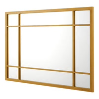 Specchio da Parete Colobraro 90 x 60 cm Rettangolare - color Oro [en.casa]