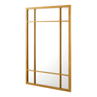 Specchio da Parete Colobraro 90 x 60 cm Rettangolare - color Oro [en.casa]