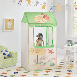 [casa.pro] Tenda da gioco per bambini - Motivo stand spiaggia - 120 x 65 x 45 cm