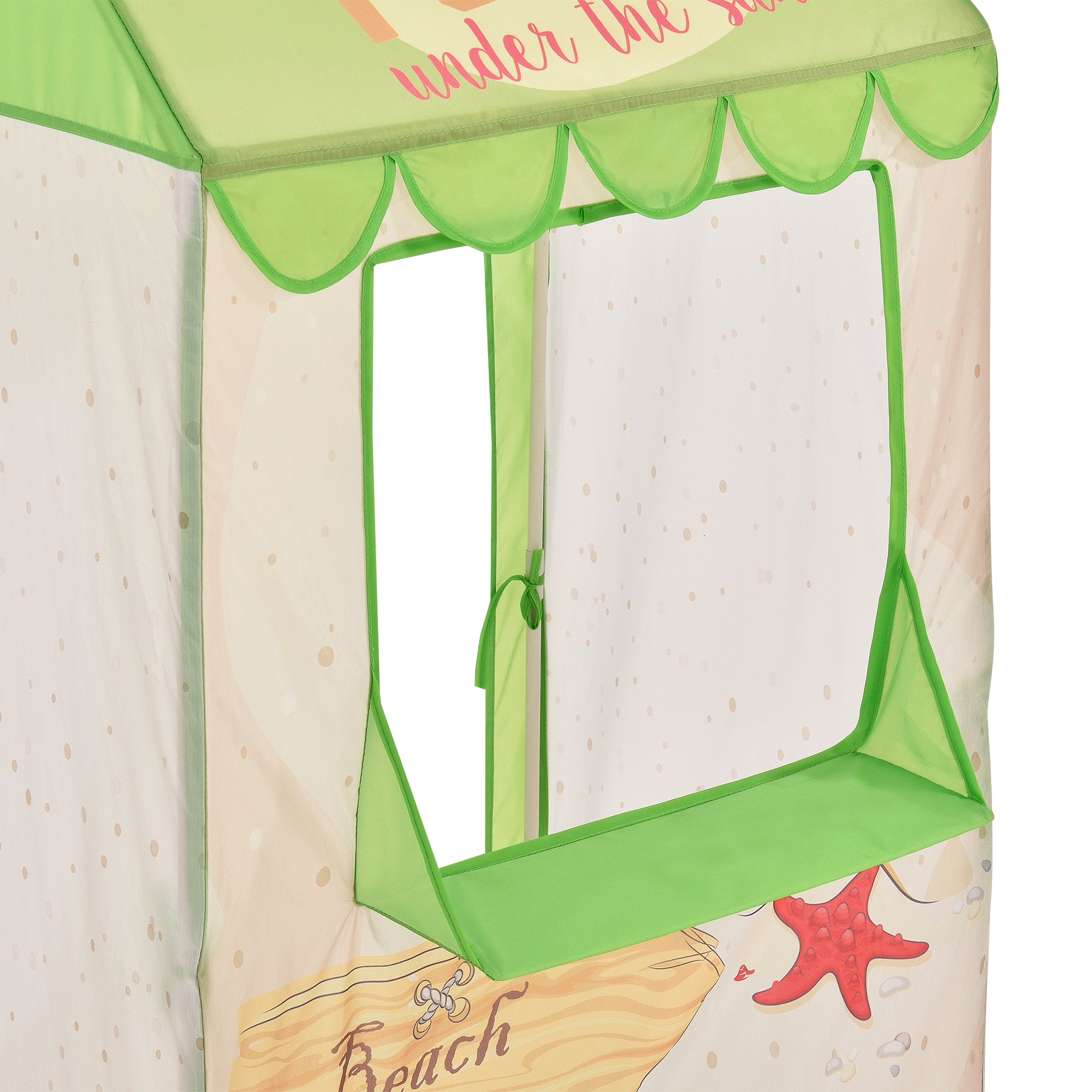 [casa.pro] Tenda da gioco per bambini - Motivo stand spiaggia - 120 x 65 x 45 cm