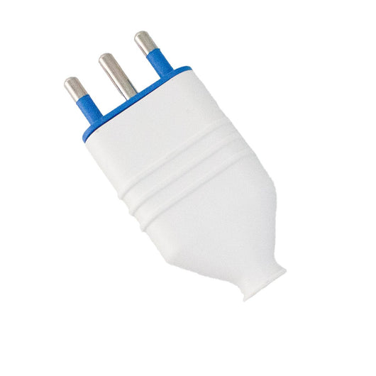 Spina Antischiacciamento 2P+T In PVC 10A 250V Bianco