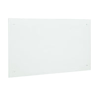 Paraschizzi in Vetro Temperato 70 x 50 cm Bianco, opaco [neu.haus]