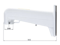 Staffa Fissaggio Supporto da Parete Per Videocamera PTZ DS1602 HYU-215N Uso In Videosorveglianza