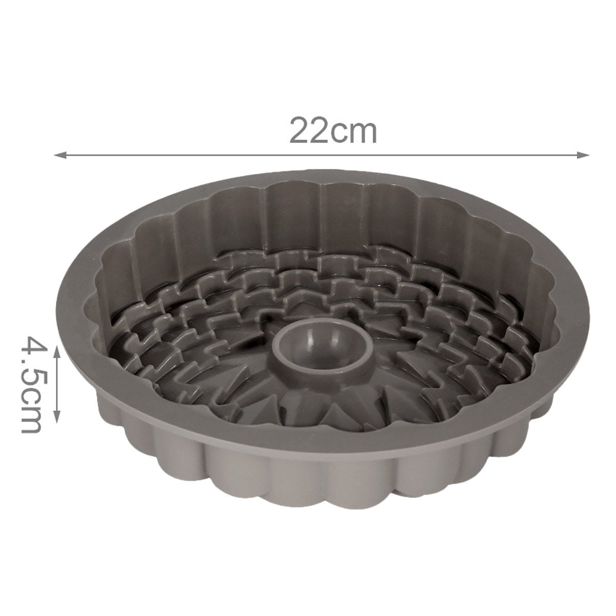 Stampo in Silicone Multiuso per la Torta Antiaderente TermoresistenteDiametro 22cm Altezza 4.5cm Modello B