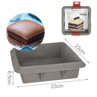 Stampo in Silicone Multiuso per la Torta Antiaderente TermoresistenteLunghezza 23cm Larghezza 23cm Altezza 6.5cm Modello: T