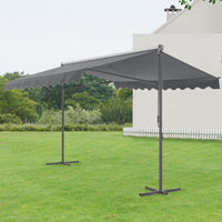 Tenda da sole Autoportante 'Selenizza' (Lu x La x A) 400 x 300 x 260 cm Inclinazione Tenda Regolabile - Grigio Scuro