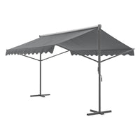 Tenda da sole Autoportante 'Selenizza' (Lu x La x A) 400 x 300 x 260 cm Inclinazione Tenda Regolabile - Grigio Scuro