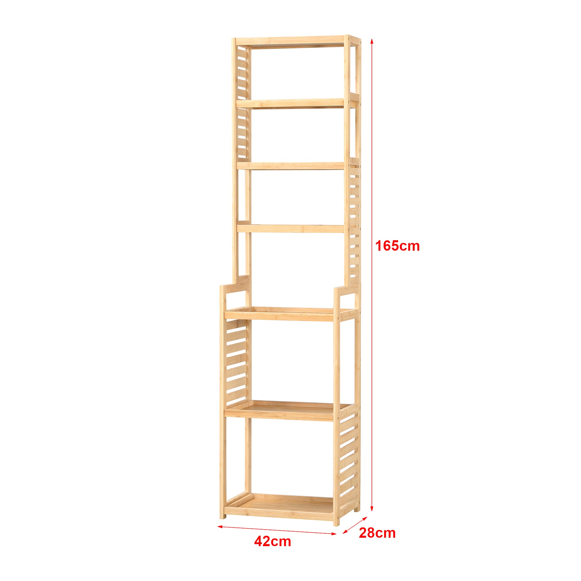 Scaffale in bambù 'Forssa' Mobile da Stoccaggio per Cucina / Bagno [en.casa]