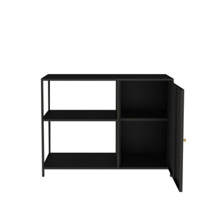 Tavolo a Consolle Viitasaari 75 x 100 x 30 cm Nero [en.casa]