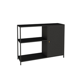 Tavolo a Consolle Viitasaari 75 x 100 x 30 cm Nero [en.casa]