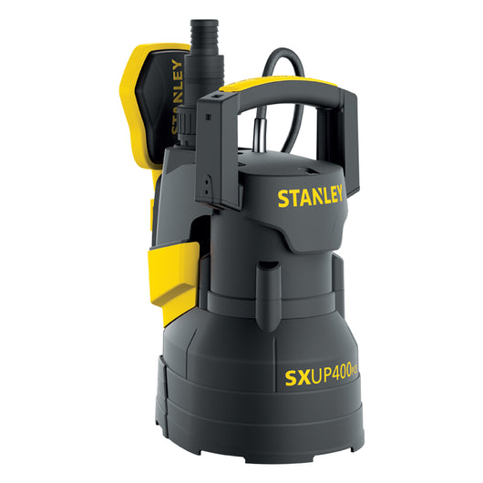 Pompa Immersione per Acque Chiare Stanley SXUP400PCE  (400 W, Portata  max. 9.000 l/h, Prevalenza massima  8 m)