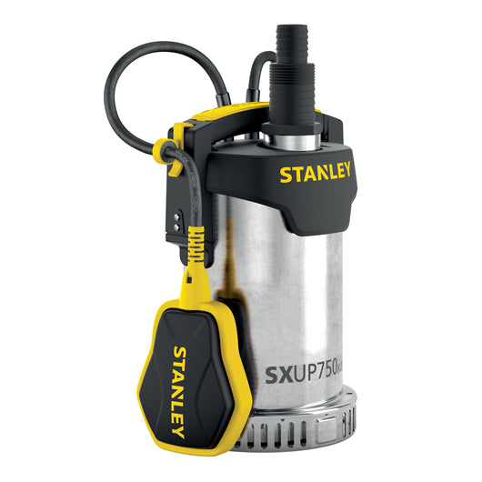 Pompa Immersione per Acque Chiare Stanley SXUP750XCE  (750 W, Portata  max. 11.000 l/h, Prevalenza massima 8,5 m)