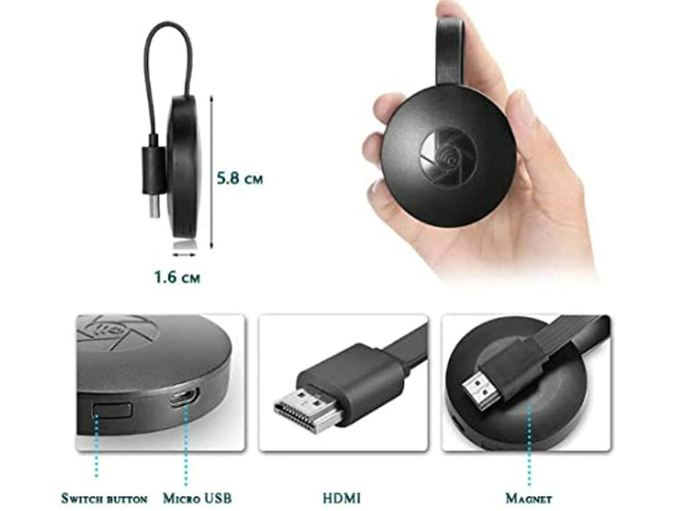 Streaming HD Adattatore Wireless Display HDMI Ricevitore Senza Fili Per Android e iOS