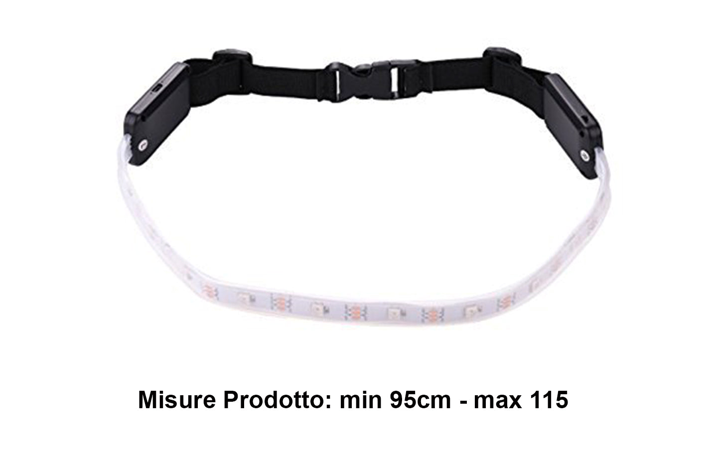 Striscia Led RGB Forma Cintura Con Telecomando Ricaricabile Segnale Frecce Flash Strobo Per Avviso Sicurezza Nella Notte A Bicicletta Passeggiata Camminata