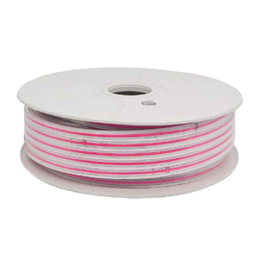 Striscia Luminosa COB 50M 8W/M 220V-240V 600lm IP65 CRI=80 Angolo 180° Colore Luce Rosa