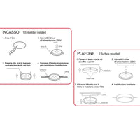 Struttura Carcassa Da Plafone Quadrato 120X120X38mm Per Faretto Led Da Incasso 9W