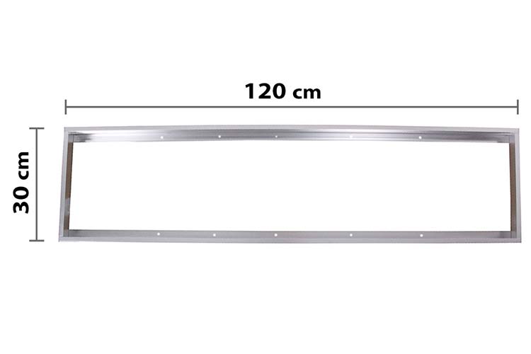 Struttura Telaio Supporto Montaggio Pannello Led 120X30cm