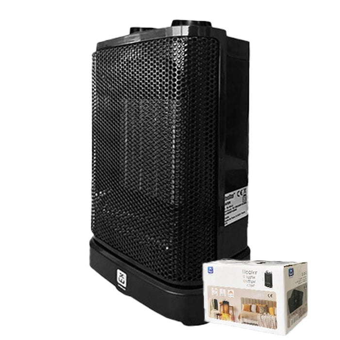 Stufa Elettrica da 1000W-1500W Portatile con Maniglia con Protezione di Sicurezza Automatico L15.7cm x H25.5cm Colore Nero