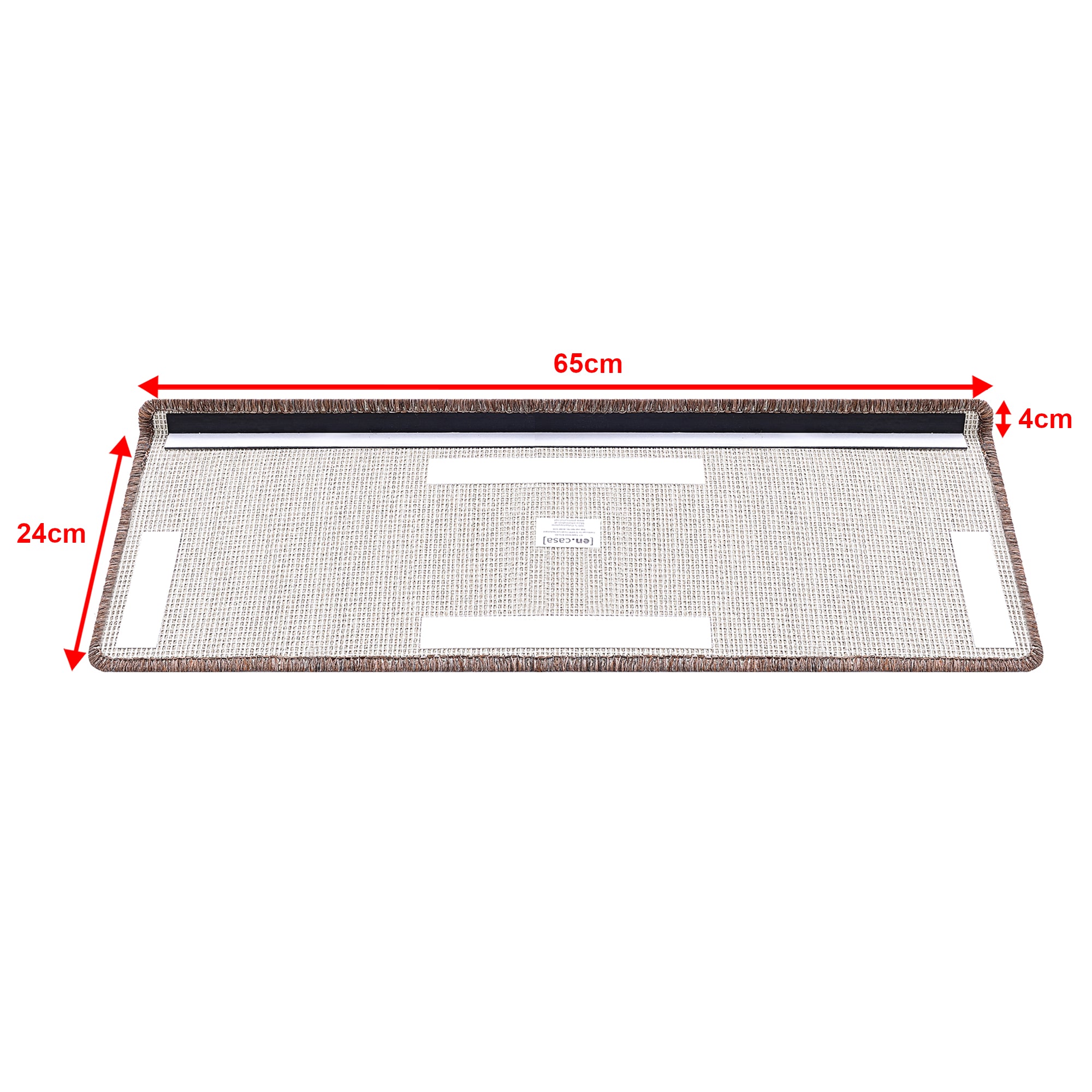 Set da 15 Tappeti Coprigradini per Scale Interne - Rettangolare - Marrone Scuro [en.casa]