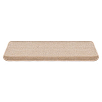 Set da 15 Tappeti Coprigradini per Scale Interne - Rettangolare - Beige [en.casa]