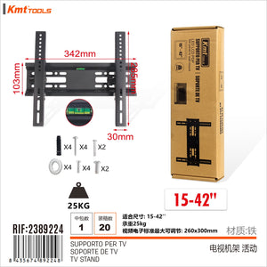 Supporto TV/Monitor da Parete Adatto per Misura 15 a 42 pollici Regolabile Max 260x300mm Max 25Kg