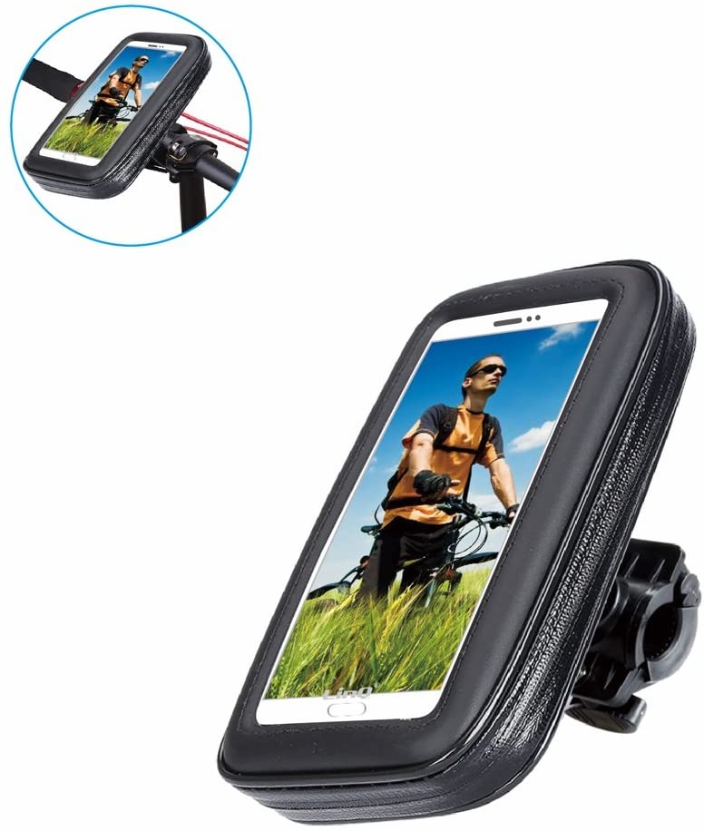 Supporto da bicicletta XL per cellulare, impermeabile, universale, con custodia impermeabile