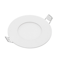 Pannello led incasso 8 cm 3watt slim tondo soffitto alimentatore incluso temperatura 4500k 