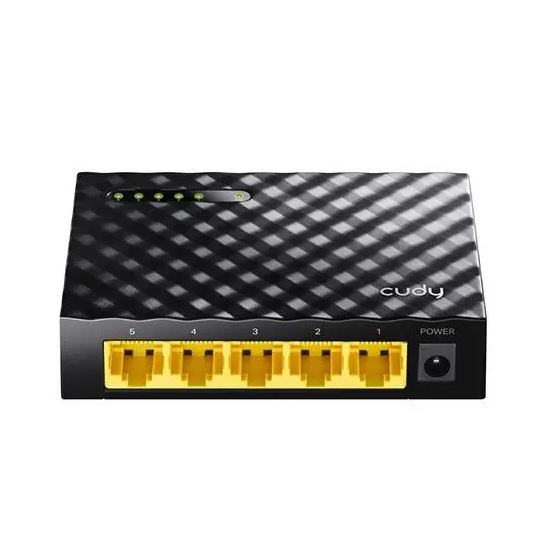 Switch di rete a 5 porte LAN 10/100/1000Mbps Gigabit Desktop plug&play Cudy GS105D