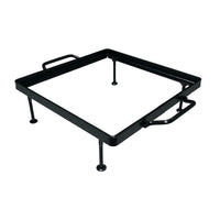 Telaio ferro supporto  per pietra lavica ollare cm 30x30x10h con piedini rimovibili