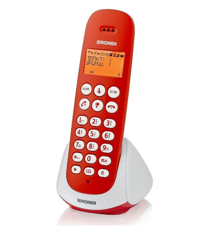 TELEFONO CORDLESS ADARA (10273842) BIANCO/ROSSO