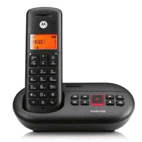 TELEFONO CORDLESS E211 CON SEGRETERIA NERO