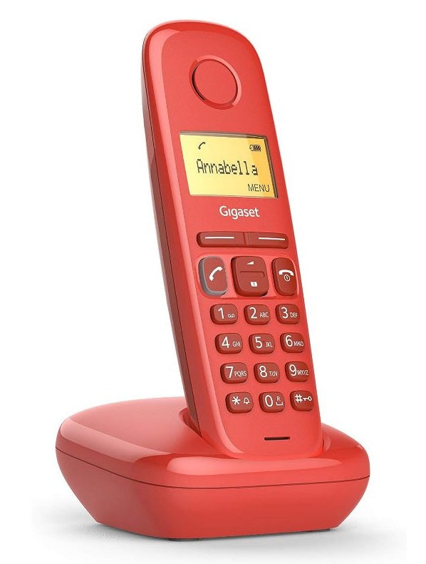 TELEFONO CORDLESS GIGASET A170 ROSSO FRAGOLA (S30852-H2802-D206)