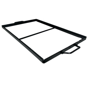 Telaio ferro supporto  per pietra lavica ollare cm 60x40x2h senza piedini