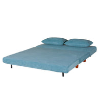 Divano Letto 2 Posti 146x91x82 cm in Tessuto Blumine