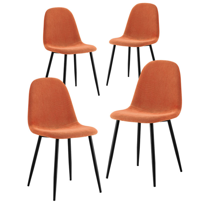 Sedie design da salotto imbottite Orange. Set da 4