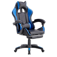 Sedia da Gaming Ergonomica in Similpelle Blu/Nera