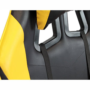 Sedia da Gaming Ergonomica in Similpelle Giallo/Nera