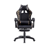 Sedia da Gaming Ergonomica in Similpelle Camouflage/Nera