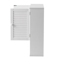 Pensile superiore bagno Iris 60x20x70 cm bianco